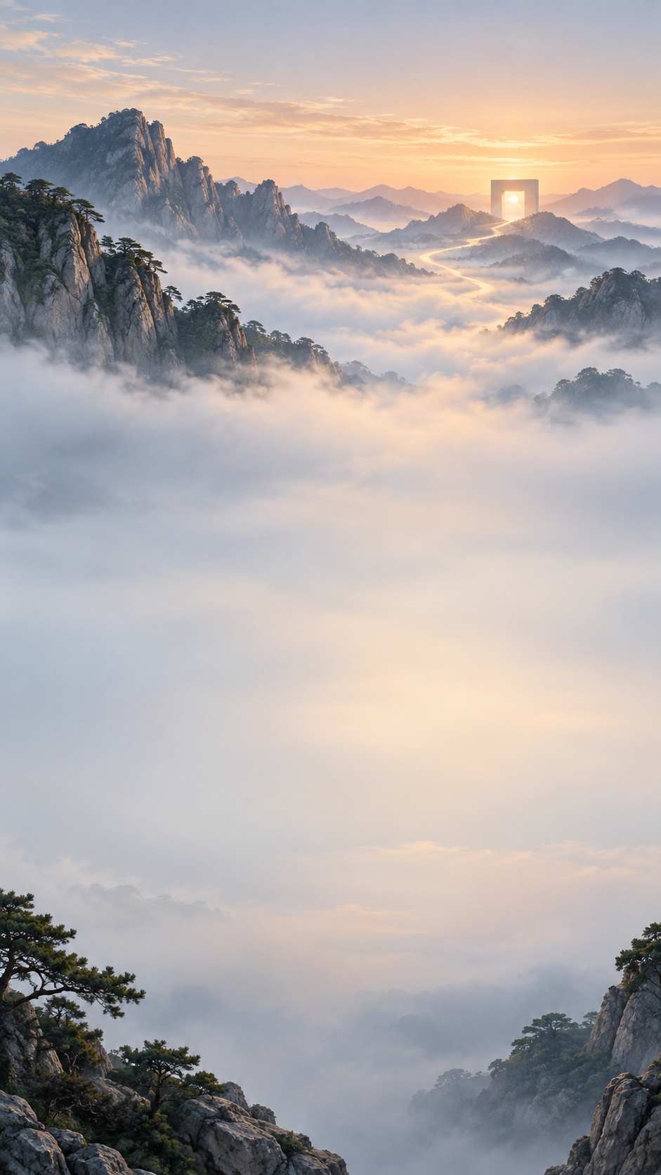 泰山云海与通往数智之门的光路